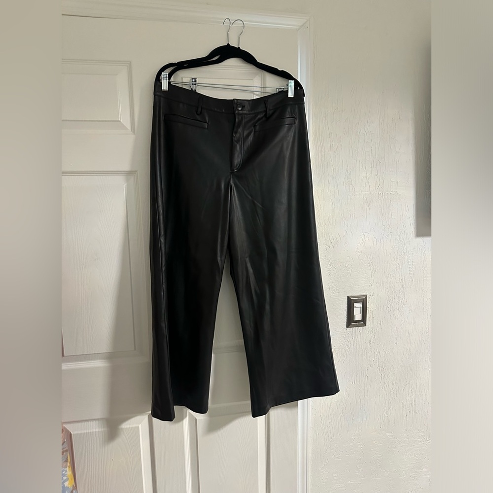 Zara Flare Leather Pants